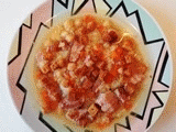 Картинка  Чечевичный суп с копченостями